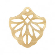 Resin pendant 40mm - Sand beige